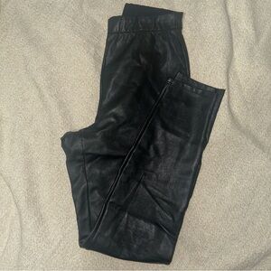 Express Black Faux Leather Leggings